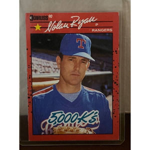 1990 Donruss Nolan Ryan Error Card w/ No. 665 On Back Instead Of No. 659. Rare